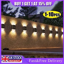 10x SUPER BRIGHT SOLAR POWERED DOOR FENCE WALL LIGHTS LED OUTDOOR GARDEN LAMP
