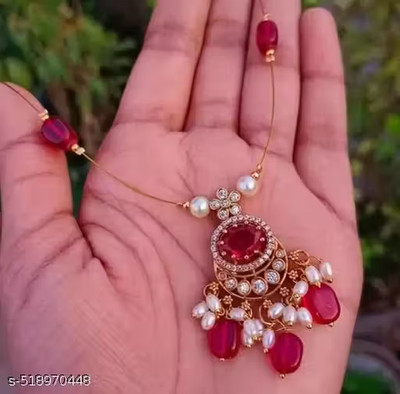 Indian Bollywood Style Designer Gold Plated Fashion Bridal Jewelry Necklace Set