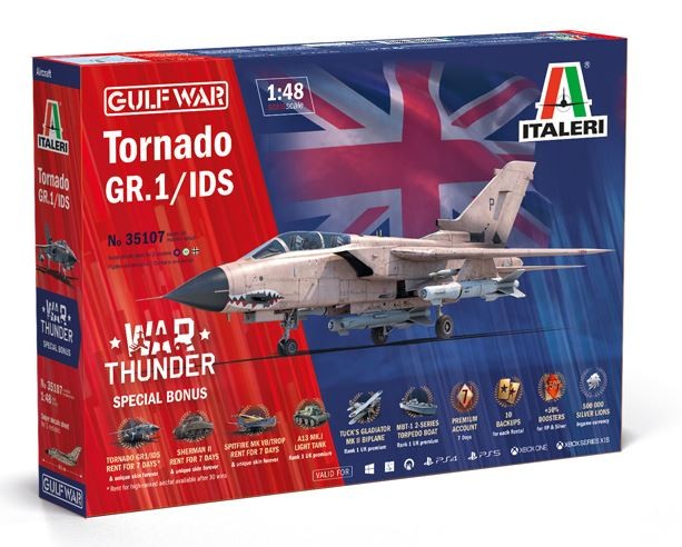 Tornado GR.1 Italeri maquette pour diorama historique de la guerre du Golfe