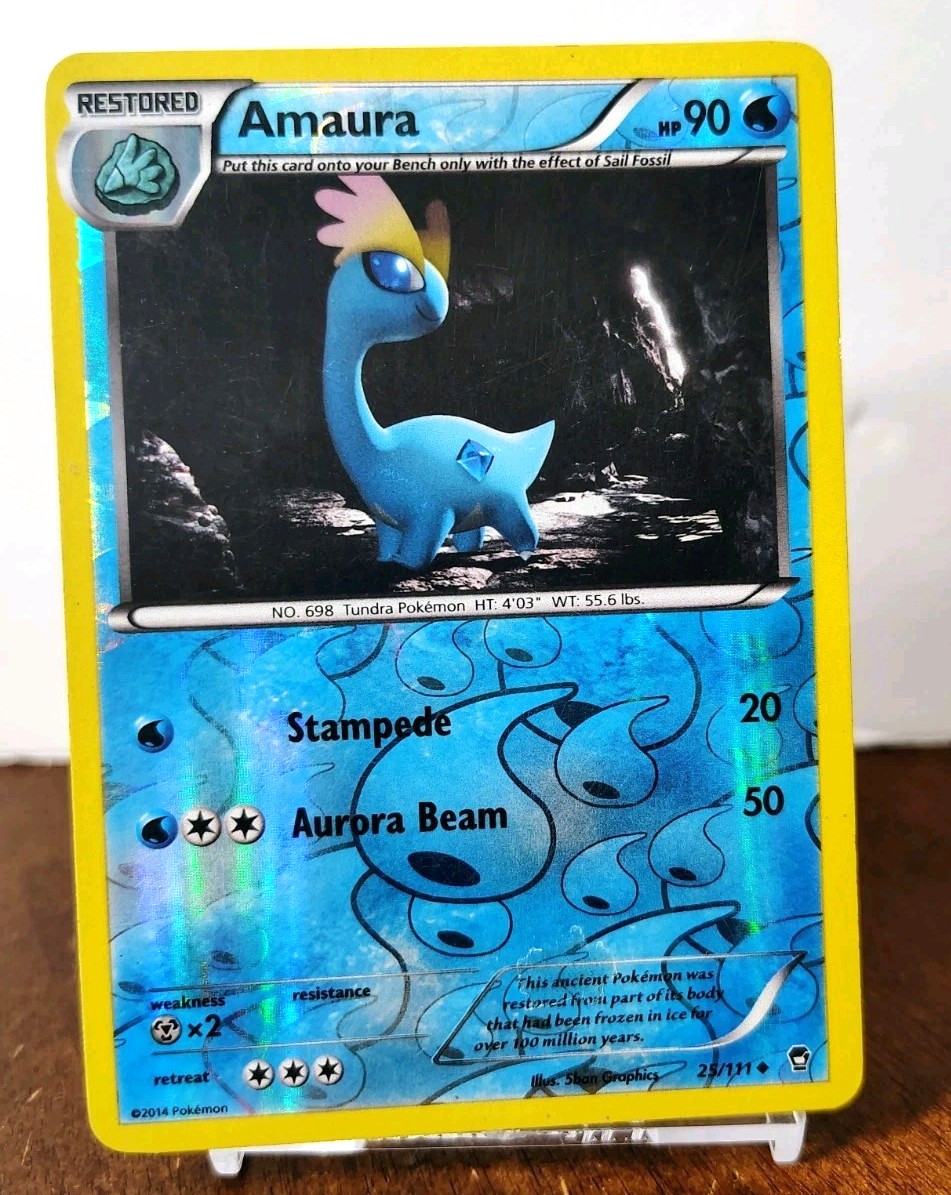 POKEMON AMAURA 25/111 REVERSE HOLO FURIOUS FISTS MP