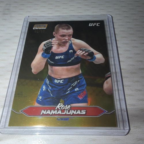 Topps 2025 Stadium Club Chrome UFC Rose Namajunas Serial Numbered C-47