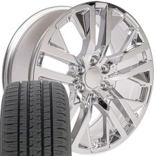 22x9 Chrome 5903 Wheels Bridgestone Tires Fit Sierra Yukon 22x9 Chrome 5903 Wheels Bridgestone Tires Fit Sierra Yukon