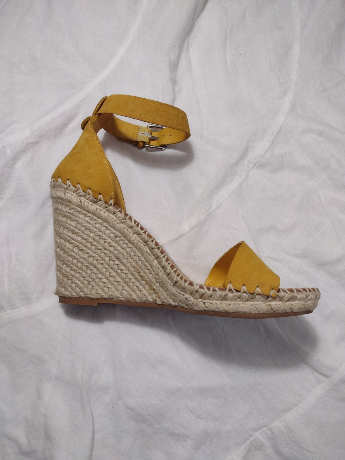 Dolce Vita Women's Yellow Espadrille Wedges Strap Sandals