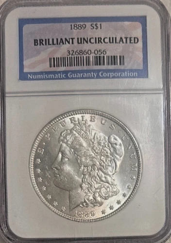 1889 P Morgan, Beautiful, BU, uncirculated, dazzling, certified,  free shipping