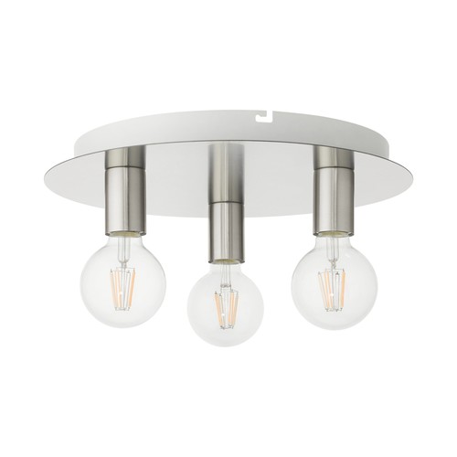 Livex Lighting 45873 Hillview 3 Light 14"W Semi-Flush Ceiling - White - Picture 6 of 12