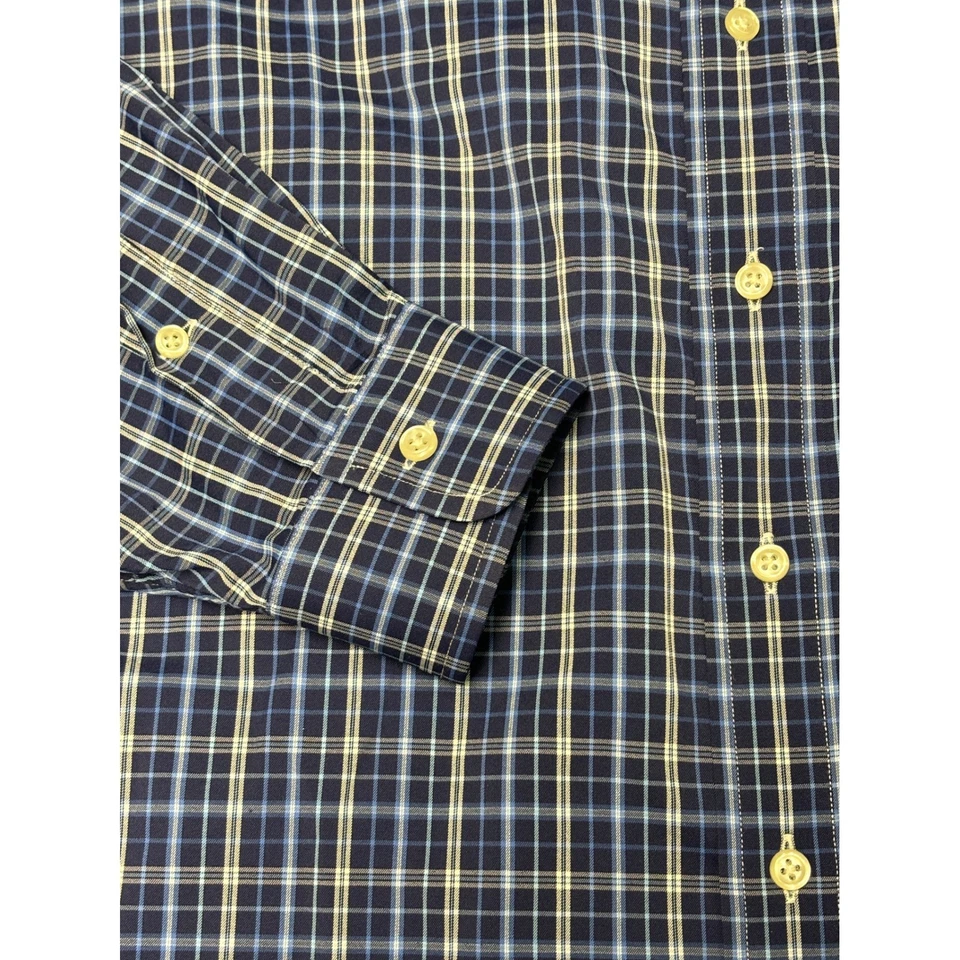 Рубашка мужская Ralph Lauren Performance клетчатая на пуговицах размер XLT синяя белая клетчатая - Изображение 3 из 4