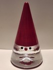 Kosta Boda Glass Santa  Noel  Designed by Anna Ehrner  Cone Shape  Red Hat — photo 2