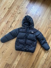 The North Face Kids Black Puffer Jacket with Hood Size 6