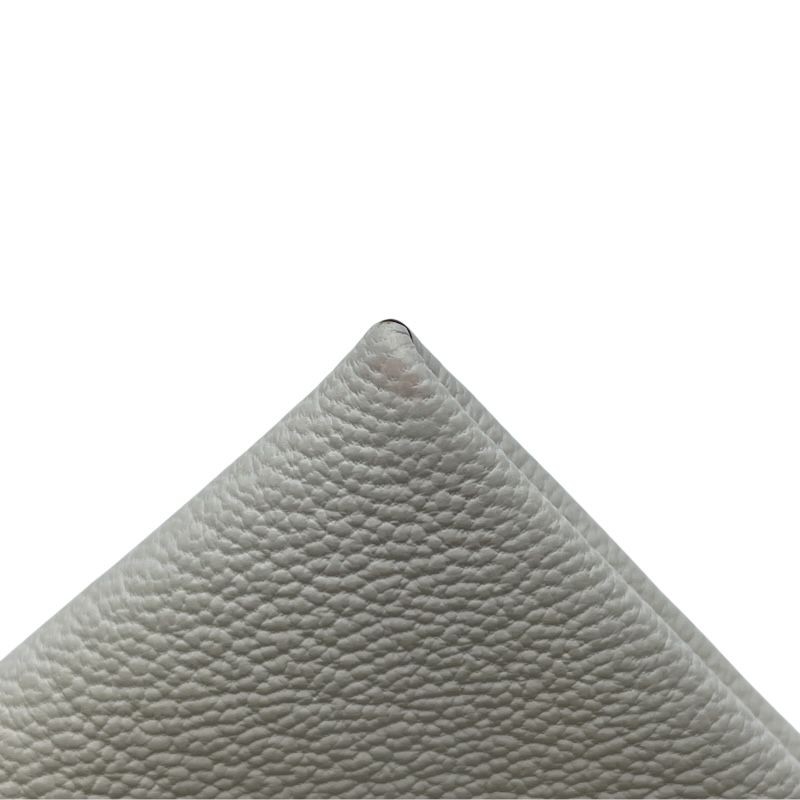 Hermes Calvi Card Case Chevre Craie 4.1in Women's Pre-owned thumbnail 9