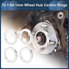 OD 72.1mm to ID 54.1mm Car Wheel Hub Centric Rings Aluminium Alloy 4 Pcs