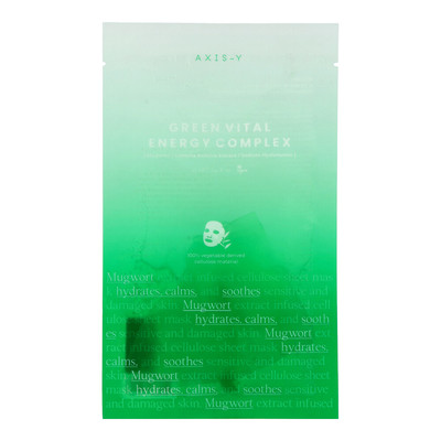 AXIS-Y 6+1+1 - Mugwort Green Vital Energy Complex Sheet Mask 27ml