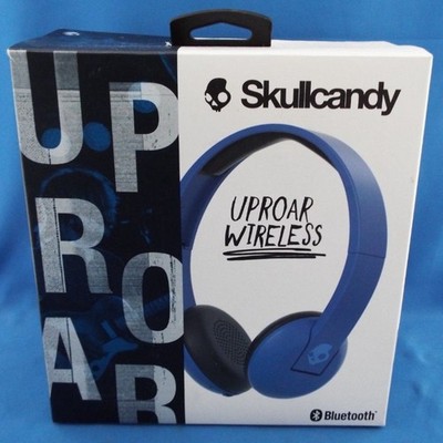Skullcandy Uproar Bluetooth Wireless Headphones w/ Mic BLUE