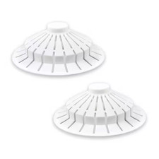 Bathtub Hair Catcher in White 2-Pack