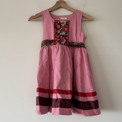 Matilda Jane Paint By Numbers Calypso Dress Girls Pink Red Twirl Size 8 Party