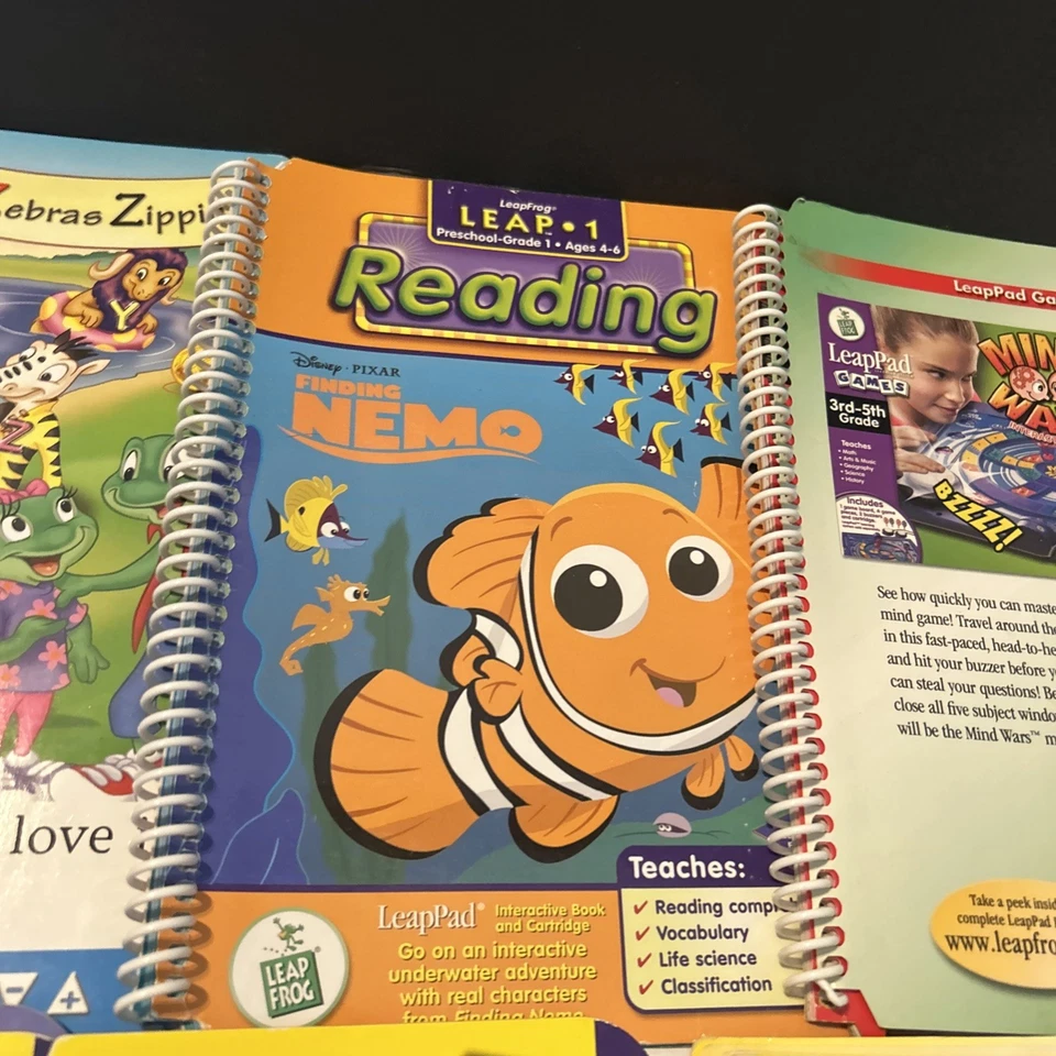 6 Leap Frog LeapPad Explorer Learning Game Cartridge & Book Lot Reading Mix - Image 4 of 4