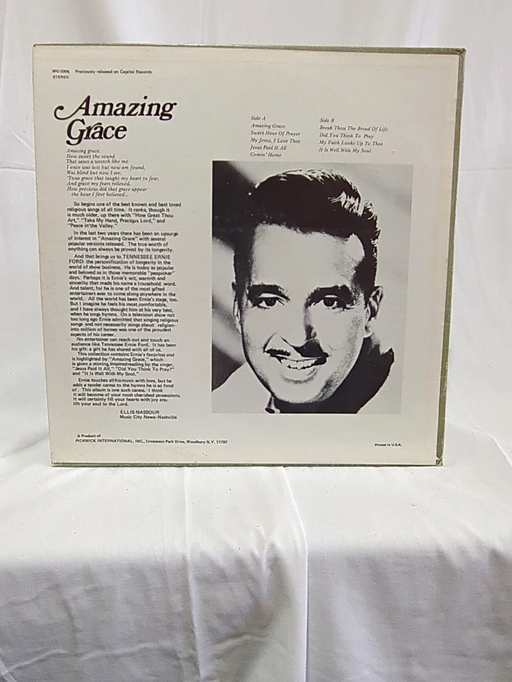 Tennessee Ernie Ford  (Lot of 2) 45 records VG/VG  Amazing Grace Hymns From ABC Foto 4 de 4