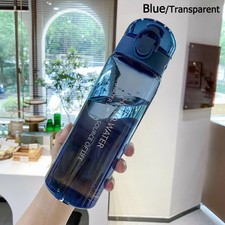 780ml Sports Water Bottle Clear Leakproof Travel Gym Bottle BPA-Free Portable