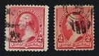 CKStamps: US Stamps Collection Scott#220a Spot Thin, 220c 2c Washington Used