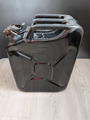 Original Wavian Jerry Can | 20 Liter | Stahl | Benzin Kraftstoffspeicher | schwarz