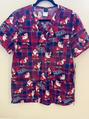 Grumpy Cherokee Scrub Uniform Disney Tooniforms Mens Large