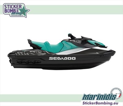 Custom Stickers set for ''Sea-doo Gti Se 170-2022-2024 Grey''