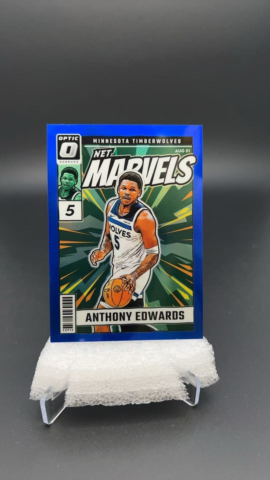 2024 Panini Donruss Optic Anthony Edwards Net Marvels Blue /49 #16716 S