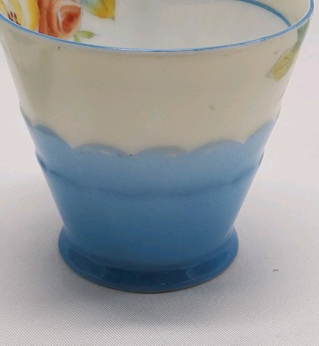 ANTIQUE NORITAKE HD PAINT FLORAL YELLOW DAISY HANDLE DEMITASSE CUP/SAUCER c.1918 - Picture 10 of 15