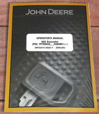 #ad #ad John Deere 50G Excavator Owners Operators Manual OMT333114 $62.27