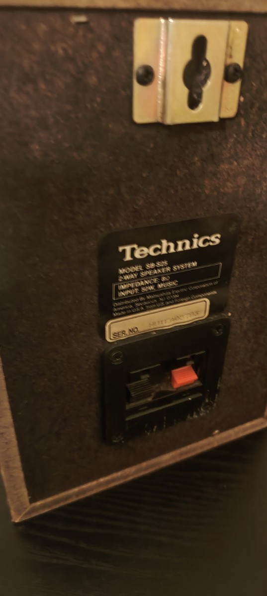 Solid Wood!! TECHNICS SB-S25 2 Way Speakers | eBay