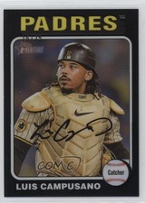 2024 Topps Heritage High Number Chrome Black Border /75 Luis Campusano #67 13dp