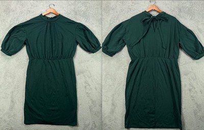 ELOQUII Ponte Knit Emerald Green Dress Size 14 Womens Green Dress Key Hole Back