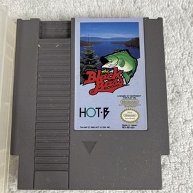 NES The Black Bass Tested Game Cartridge Only Nintendo + Protective case