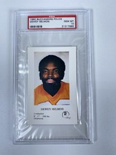 1980 DEWEY SELMON Tampa Bay BUCCANEERS Police football card PSA 10 POP 2