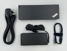 Lenovo 40AN Thunderbolt 3 Dock Gen 2 | 135W PSU | Dual 4K | USB-C & TB3 | UK
