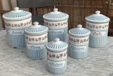 6 POTS A EPICES ANCIENS TÔLE