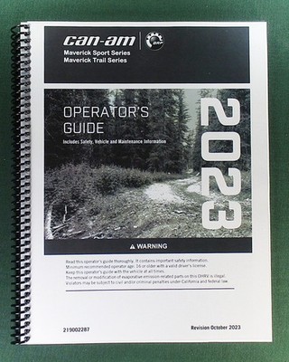 2023 Can-Am Maverick Sport DPS 1000 Owner's Manual: with Protective Covers