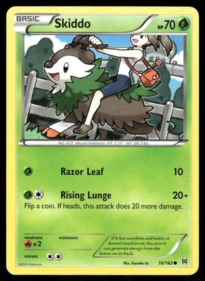 Pokemon Karten Skiddo 16/162 Durchbruch XY Common NM