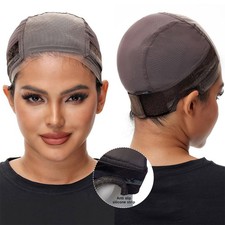 4x5 Adjustable Swiss Lace Wig Grip Cap with Anti-Slip Silicone Strips -3 Colors