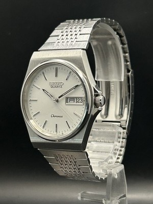 SEIKO WATCH CHRONOS 8123-7090 QUARTZ DAY DATE KANJI [Excellent] | eBay