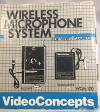 Video Concepts Wireless Microphone System For Video Cameras And Camcorders