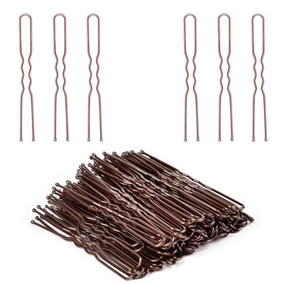 Pinzas Para Monos 80 Unidades U Con Caja Almacenamiento Para Cabello Marron