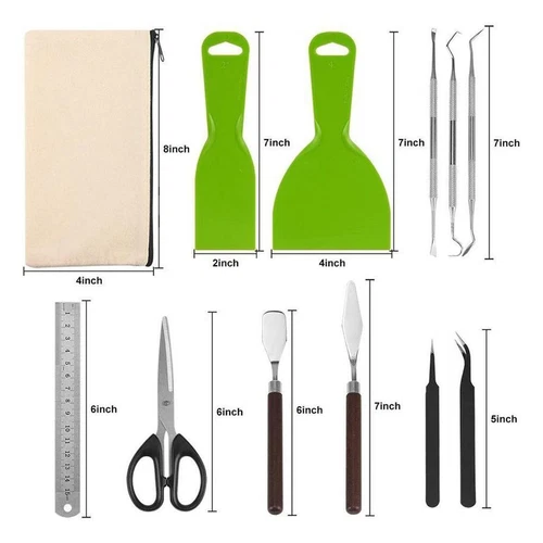 12Pieces Craft Weeding Tool Set, Basic Vinyl Weeding Kit for Scrapbooking Cricut - Picture 4 of 7