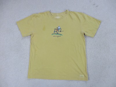 Life Is Good Shirt Adult Medium Yellow 