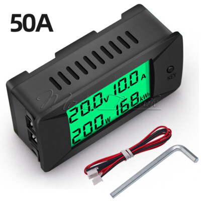 DC 0-300V Digital LCD Voltage Current Meter Multi-function Power Energy Tester