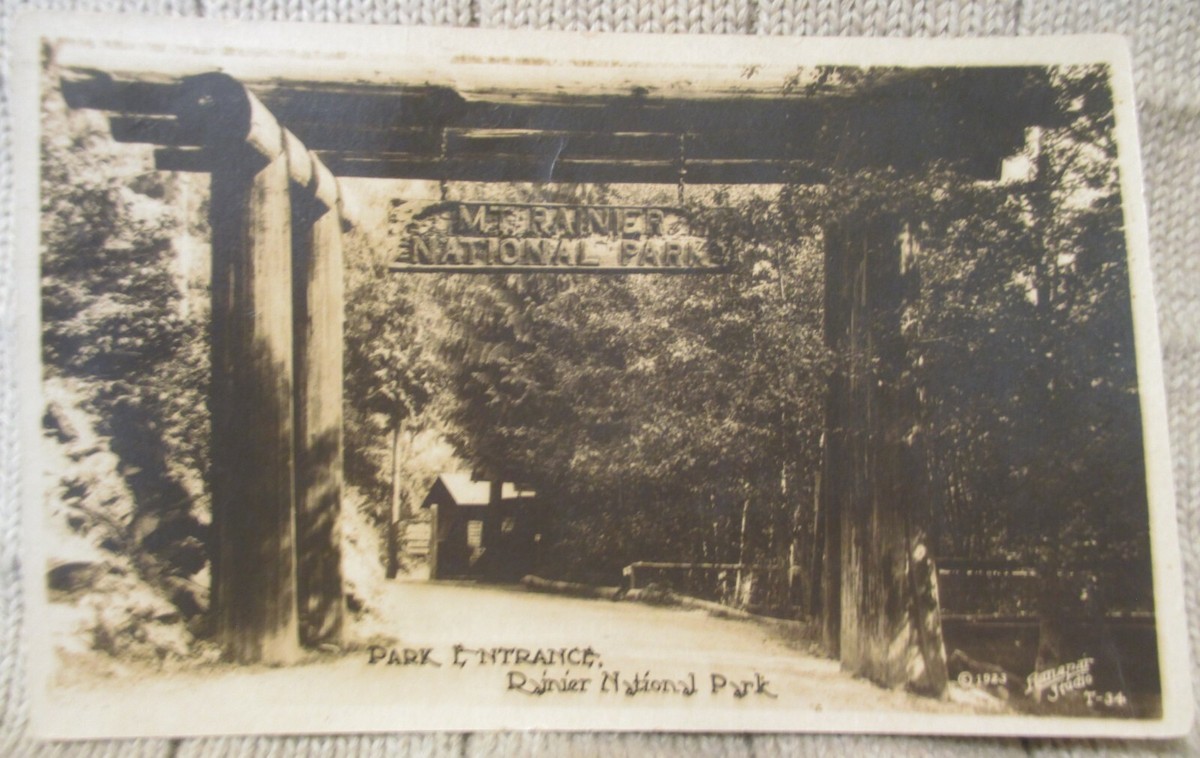 Carte postale RPPC Vue du pont inter-États de Rainier, OR. P4