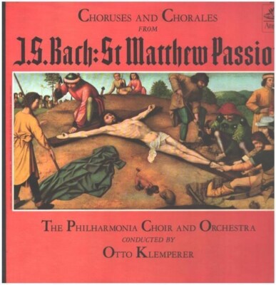 Bach Choruses And Chorales From St Matthew Passion NEAR MINT Angel Vinyl LP