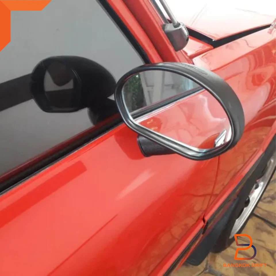 PAR DE ESPEJOS RETRO BALA PUERTA NEGRO RETRO VINTAGE BMW M1 SPORT MATRA-SIMCA BAGHEERA Foto 4 de 4