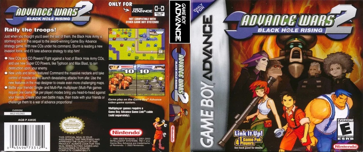 Advance Wars 2 GBA Cover Art Work Only (No Game) | eBay UK
