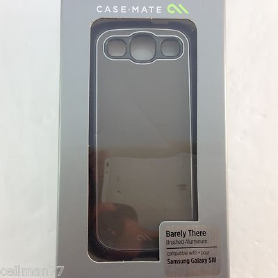 CaseMate Barely There Slim Cover Samsung S3 Brushed Aluminum