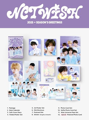 アイドル 2025 NCTWISH SEASON'S GREETINGS NCT WISH - 2025 SEASON'S GREETINGS KPop Calendar Sticker Poster